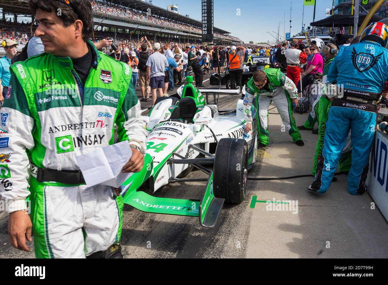 Indy 500 Race Day Stock Photo