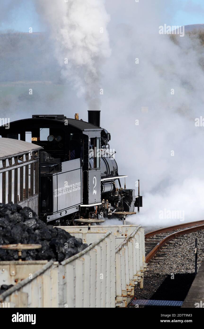 B.M.R. No. 2 shunting in Pant yard. Stock Photo