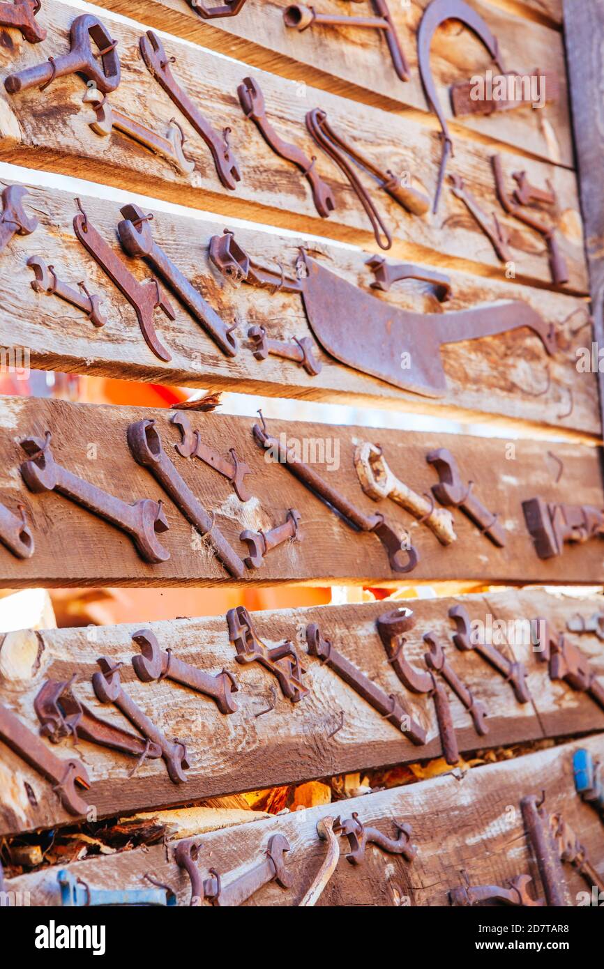 Ancient Tools on Display in USA Stock Photo Alamy