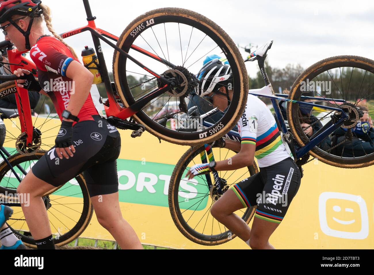 RUDDERVOORDE, BELGIUM OCTOBER 24 during the Superprestige Cyclocross