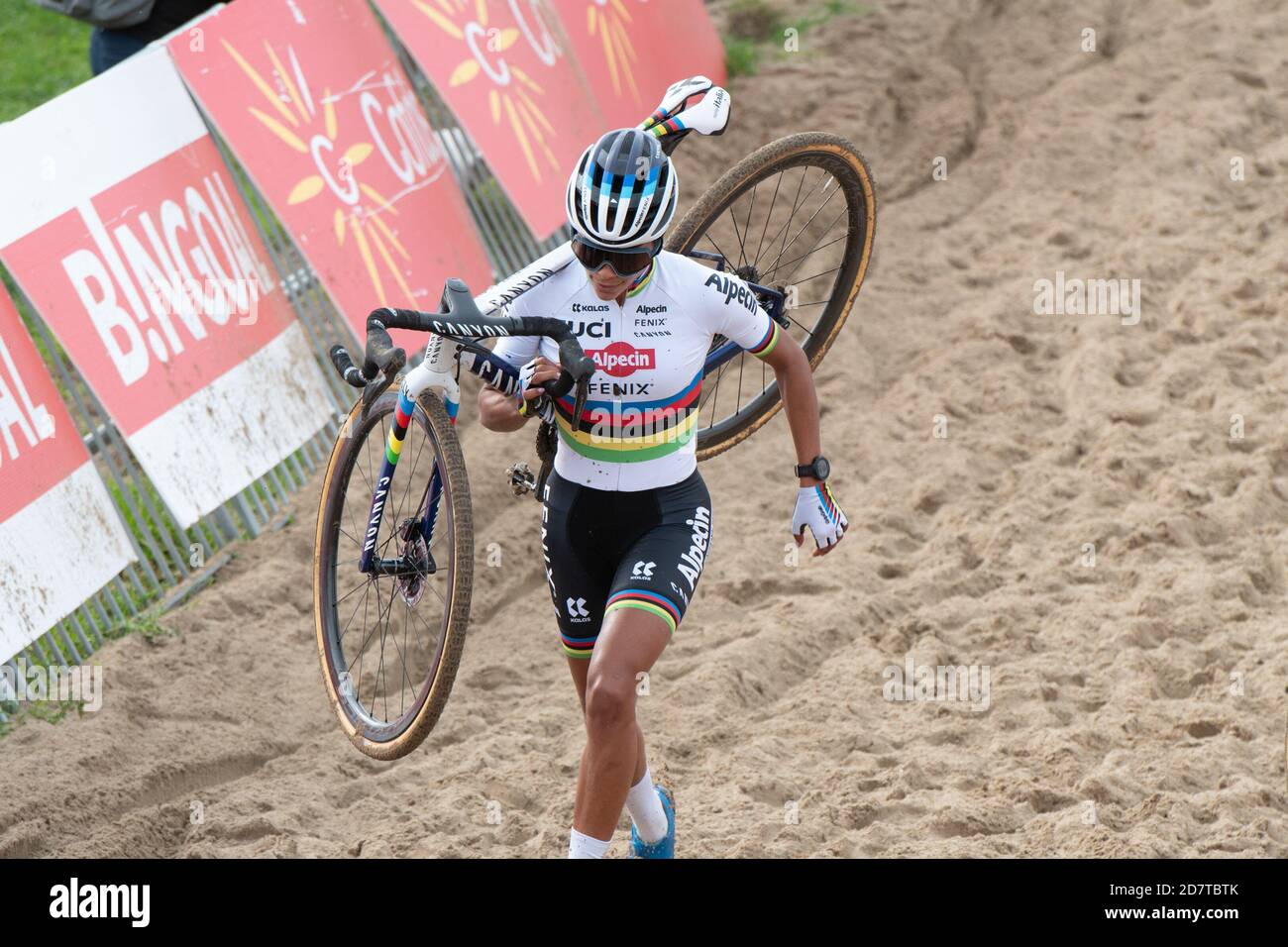 RUDDERVOORDE, BELGIUM OCTOBER 24 during the Superprestige Cyclocross