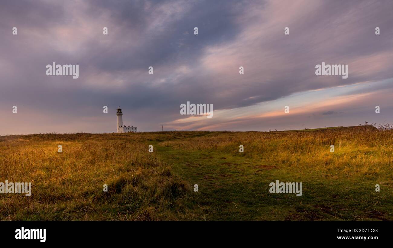 Flamborough Head Lighthouse Stock Photo