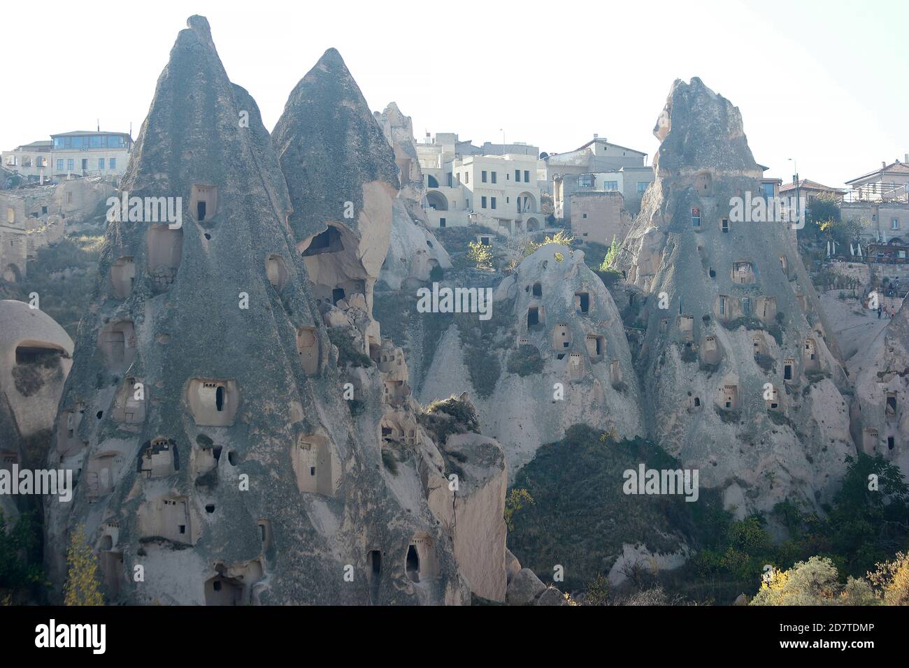 View of Cappadocia volcanic cave houses Stock Photo Alamy
