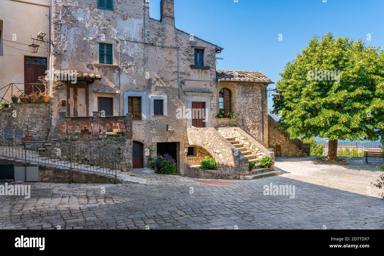 The beautiful medieval village of Stroncone. Province of Terni, Umbria, Italy. Stock Photo