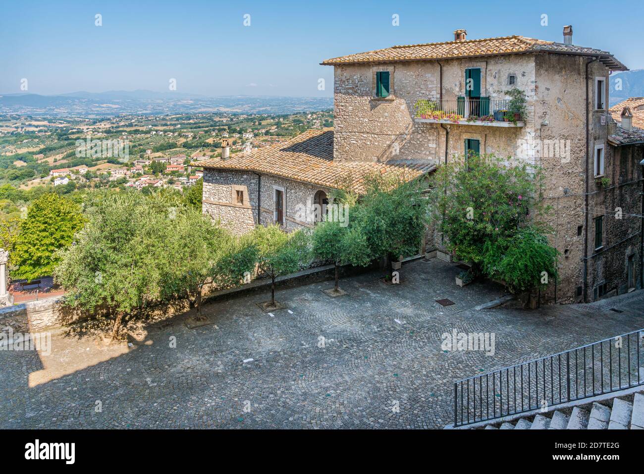 The beautiful medieval village of Stroncone. Province of Terni, Umbria, Italy. Stock Photo