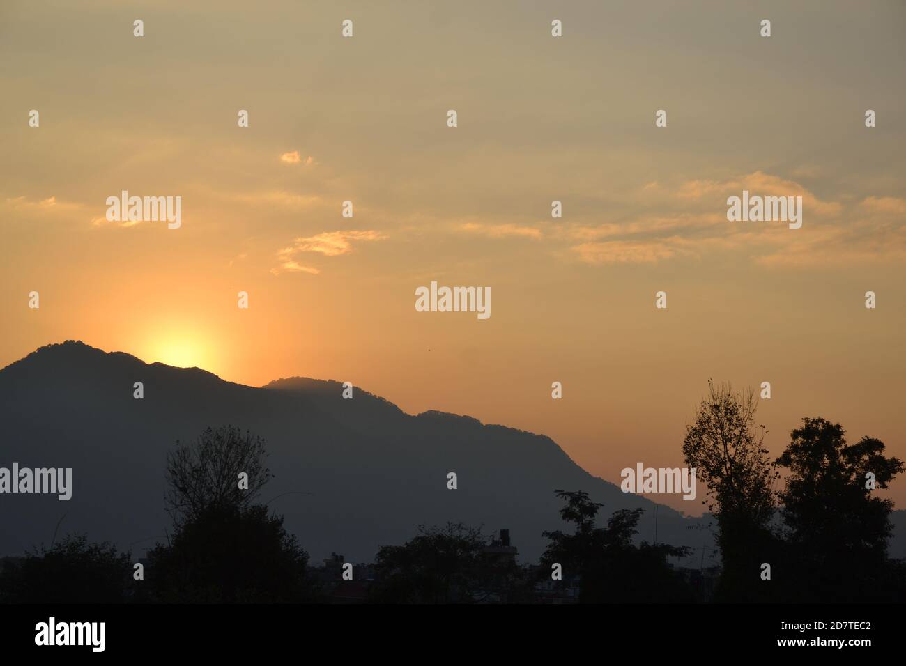 landscape as seen in Kathmandu valley, Nepal Stock Photo
