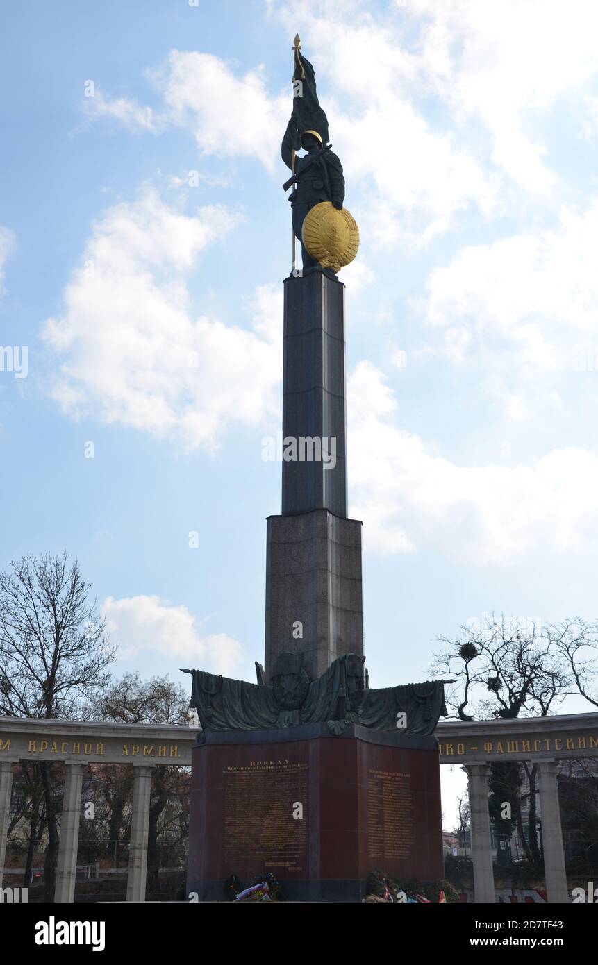 Soviet War Memorial, Vienna Stock Photo