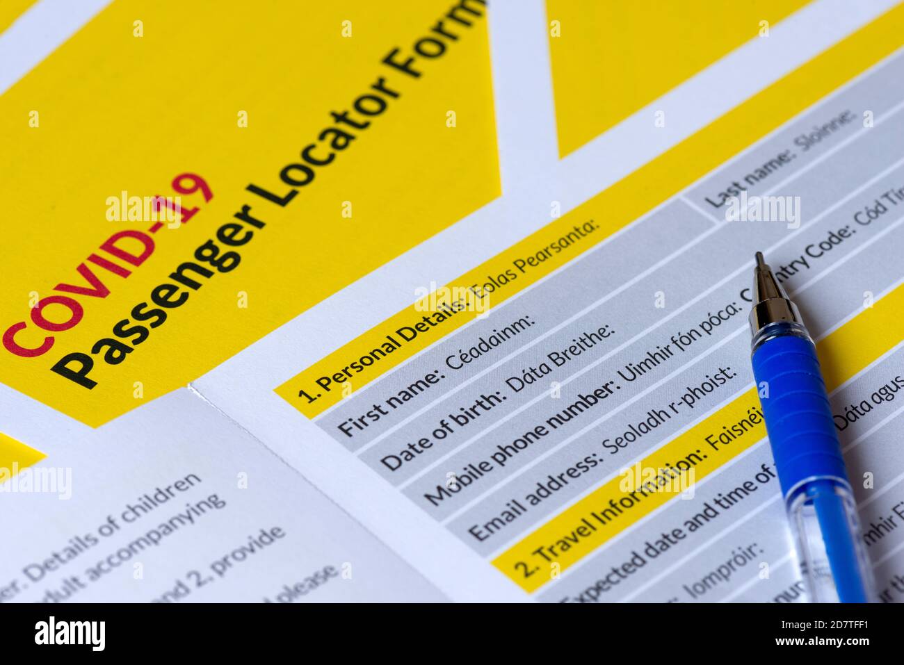 ireland passenger locator form