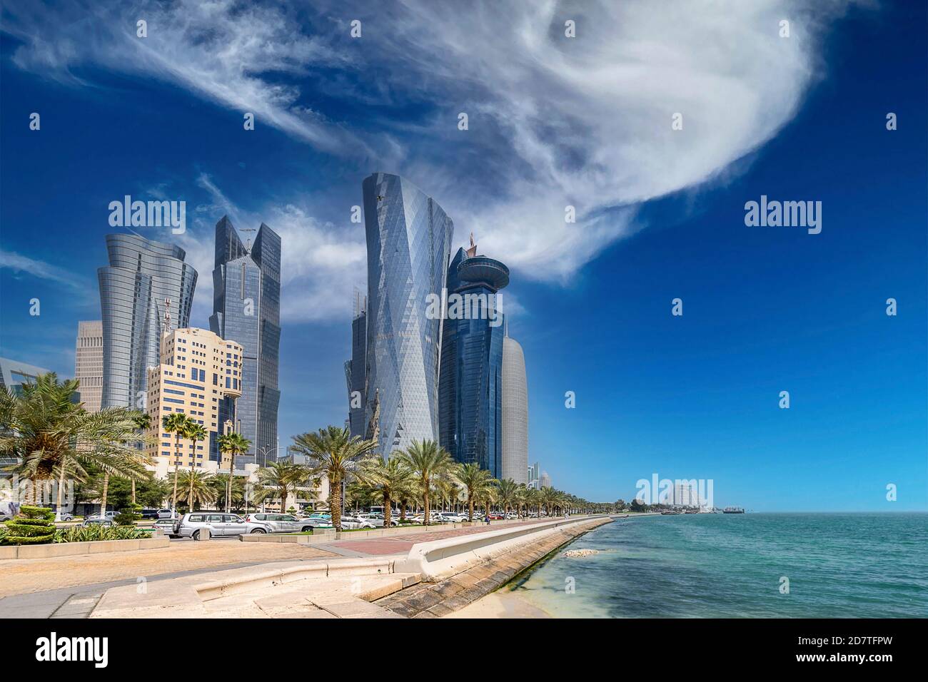 West Bay in Doha Quatar Stock Photo
