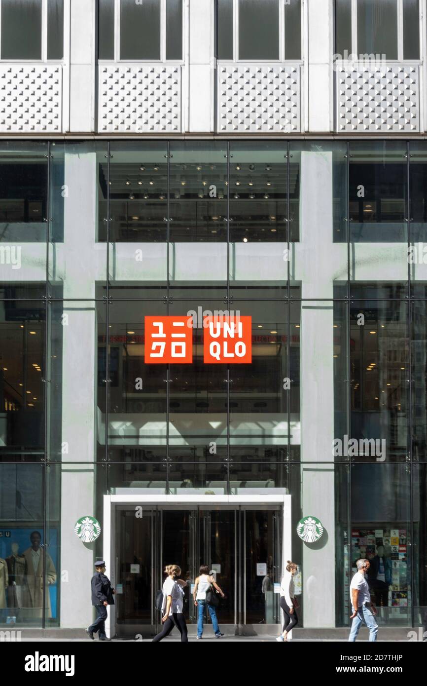 Uniqlo introduces their SPRZ NY collection in their Fifth Avenue flagship  store in New York Stock Photo Picture And Rights Managed Image Pic  Y9H2163548  agefotostock