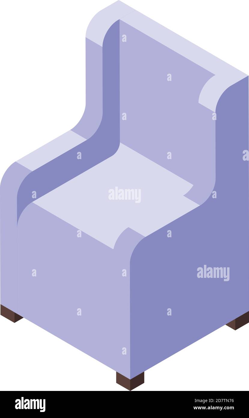 Cozy home armchair icon. Isometric of cozy home armchair vector icon ...