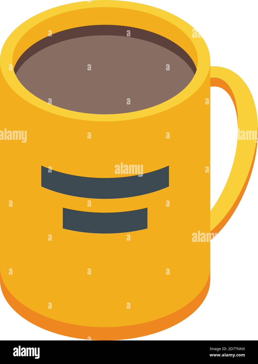 Office tea mug icon. Isometric of office tea mug vector icon for web design isolated on white background Stock Vector