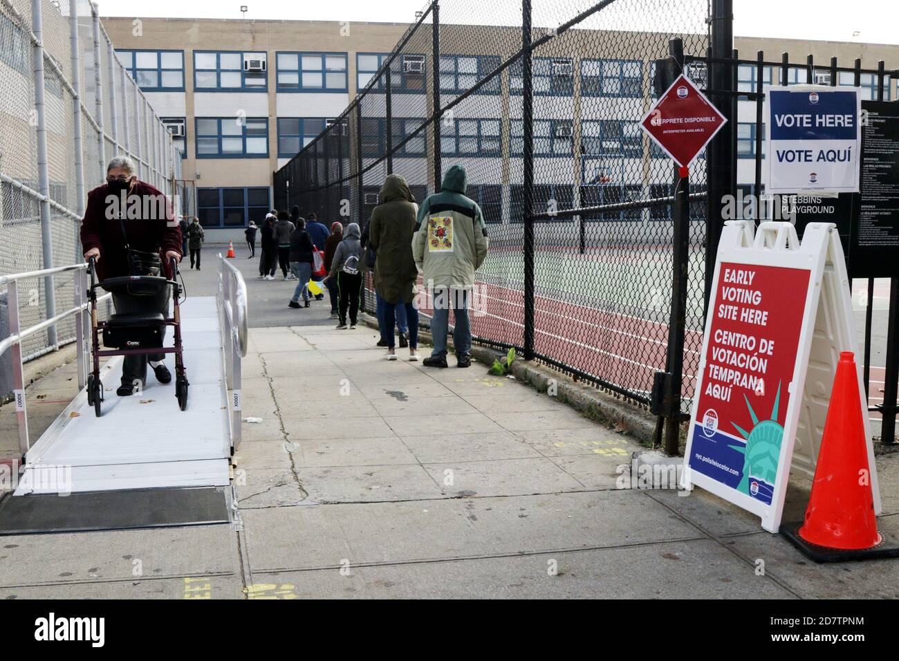 New York City residents voting early, New York, USA Stock Photo Alamy