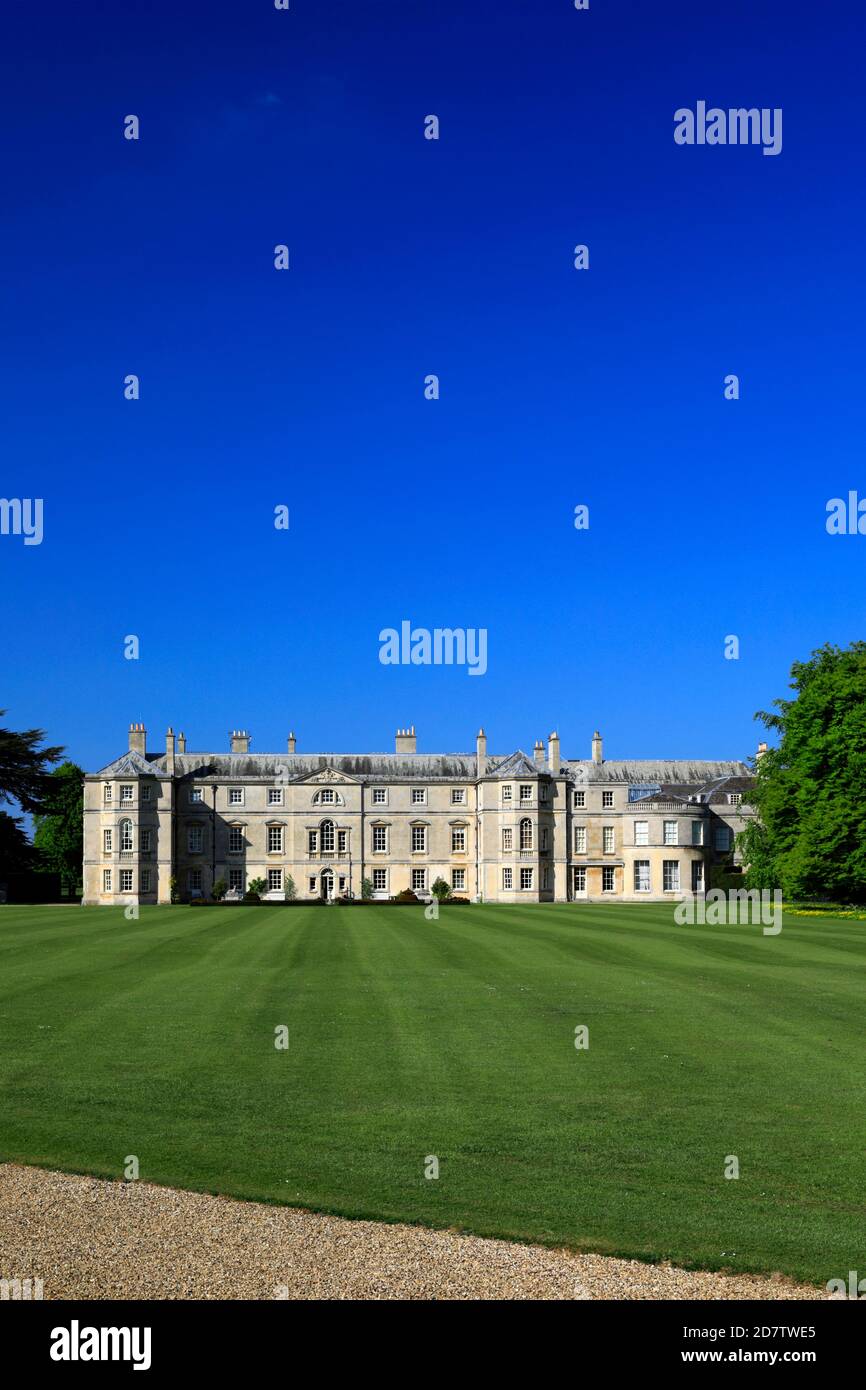 Summer view of Milton Hall, Peterborough City, Cambridgeshire; England, UK Stock Photo