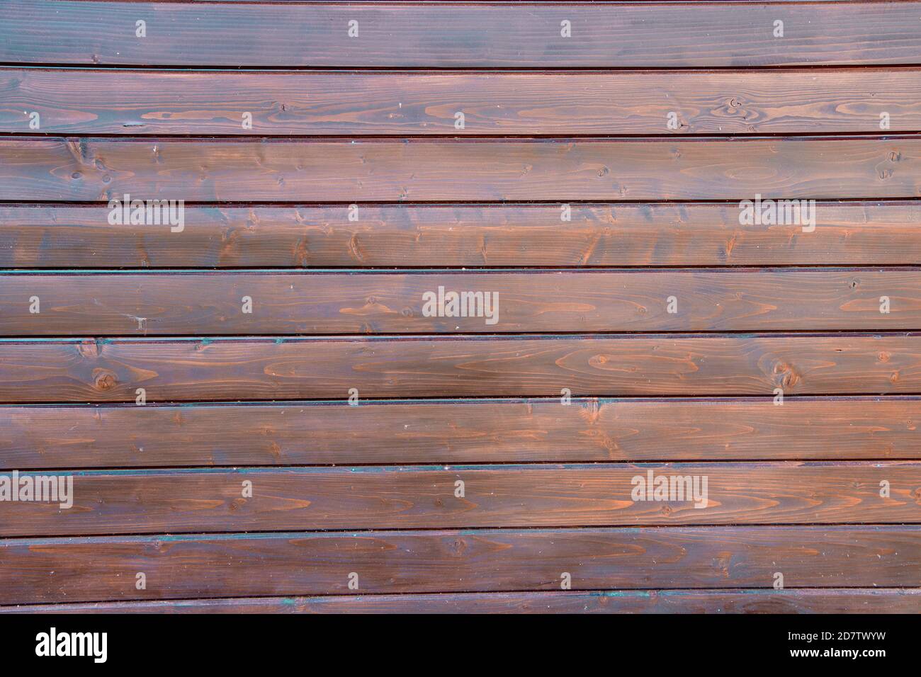 Wood texture background. The building is built of wooden boards. Stock Photo