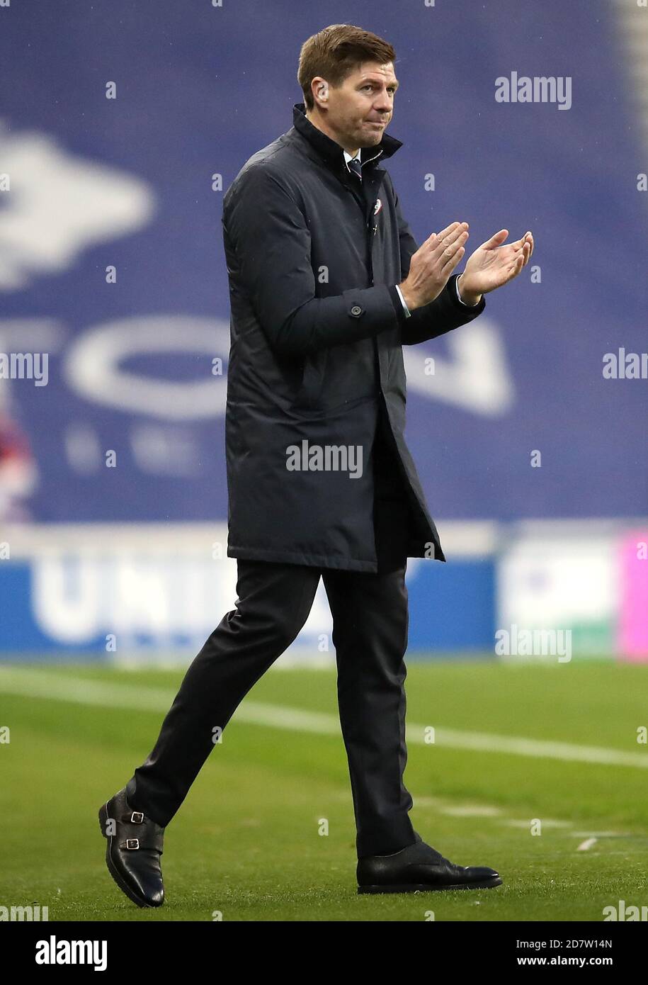 Rangers manager Steven Gerrard during the Scottish Premiership match at ...