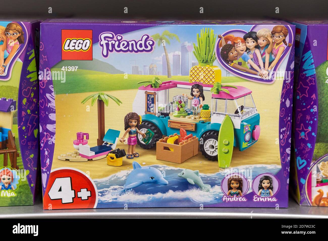 Tyumen, Russia-October 11, 2020: LEGO friends boxes. Items 41397  construction from the popular game. on the shelves of the hypermarket Stock  Photo - Alamy