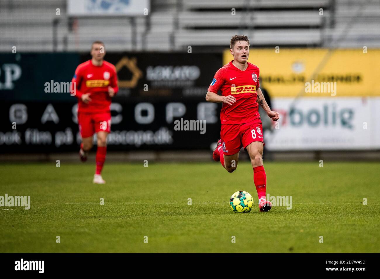 Horsens, Denmark. 25th Oct, 2020. Magnus Kofod Andersen (8) of FC  Nordsjaelland seen during the 3F Superliga match between AC Horsens and FC  Nordsjaelland at Casa Arena in Horsens. (Photo Credit: Gonzales