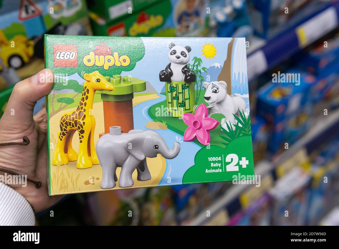 Tyumen, Russia-October 11, 2020: Box of LEGO duplo. Items 10904  construction from the popular game. on the shelves of the hypermarket Stock  Photo - Alamy
