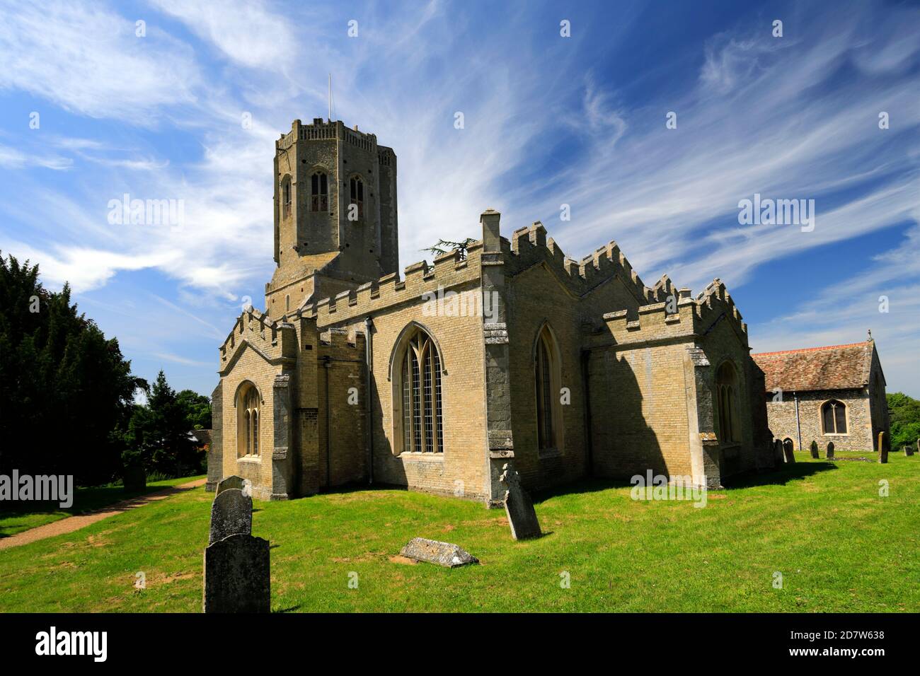 The Swaffham Priory, St Cyriac & St Julitta church, Swaffham village, Cambridgeshire; England, UK Stock Photo