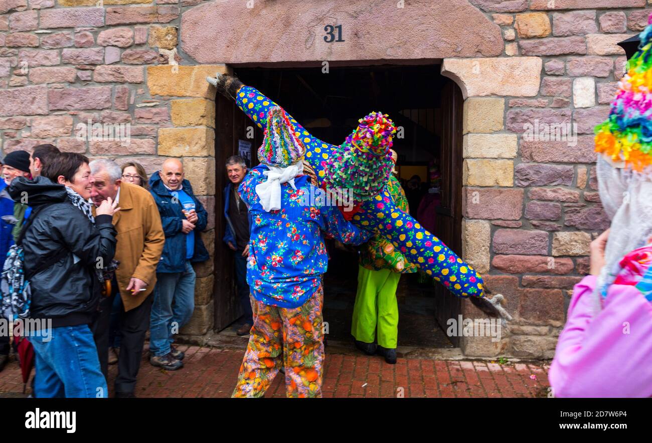 Carnival in Lantz, Navarra, Spain, Europe Stock Photo Alamy