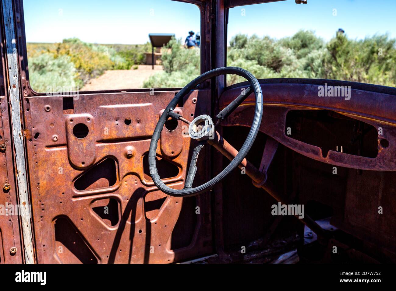 Abandoned Car in Arizona Desert Stock Photo - Alamy