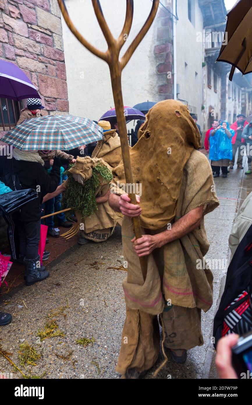 Carnival in Lantz, Navarra, Spain, Europe Stock Photo Alamy