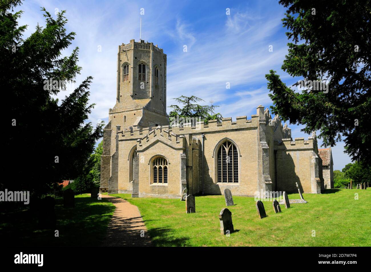 The Swaffham Priory, St Cyriac & St Julitta church, Swaffham village, Cambridgeshire; England, UK Stock Photo