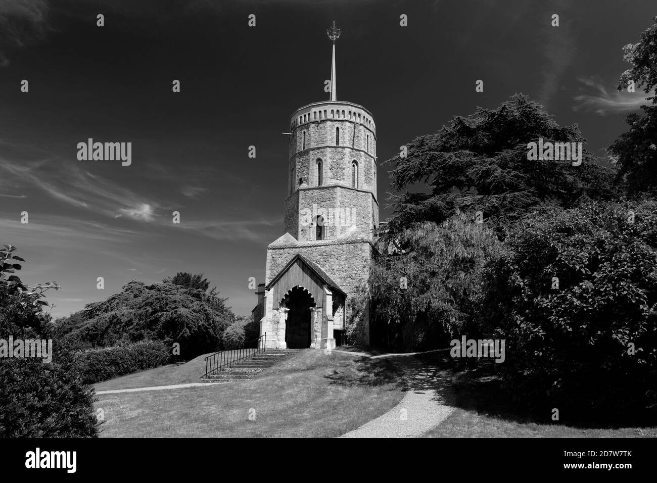 Summer view of St Marys church, Swaffham village, Cambridgeshire; England, UK Stock Photo