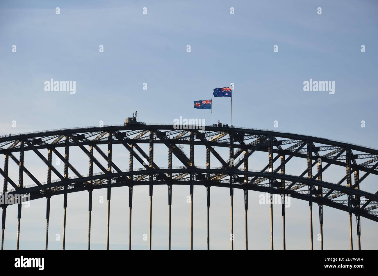 Sydney Harbour Bridge, seen from the Opera House, Sydney, NSW Stock Photo