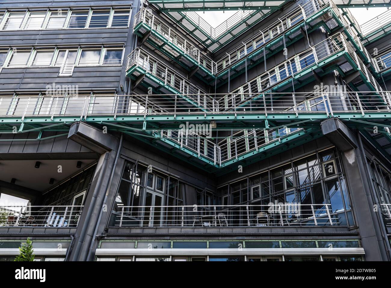 Modern buildings of Verlagsgebäude Gruner + Jahr in the neighborhood of Neustadt, in the centre of Hamburg, Germany Stock Photo