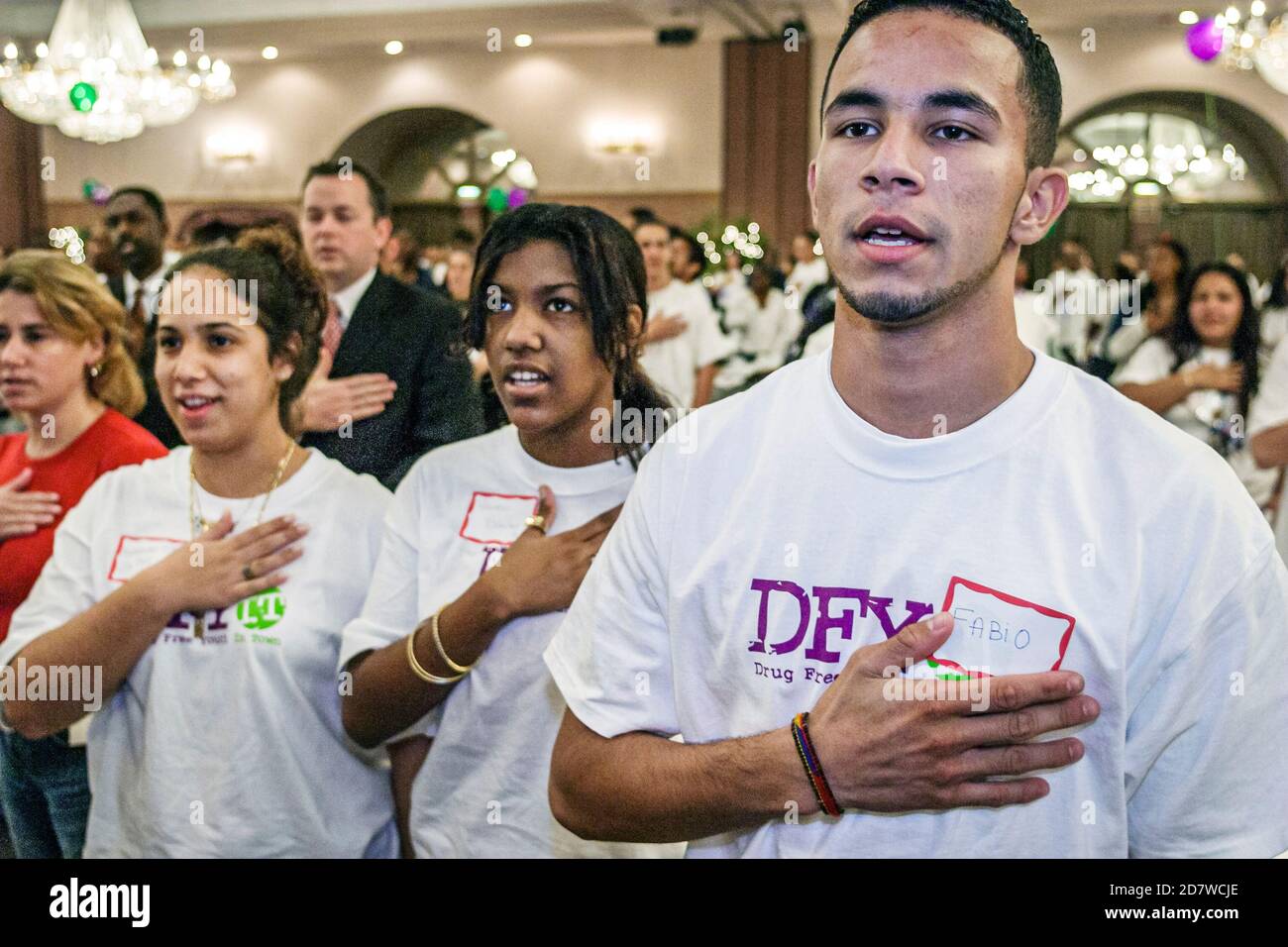 Miami Florida,Kendall Drug Free Youth In Town DFYIT,youth club summit anti addiction nonprofit organization,teen,teens teenager teenagers student stud Stock Photo