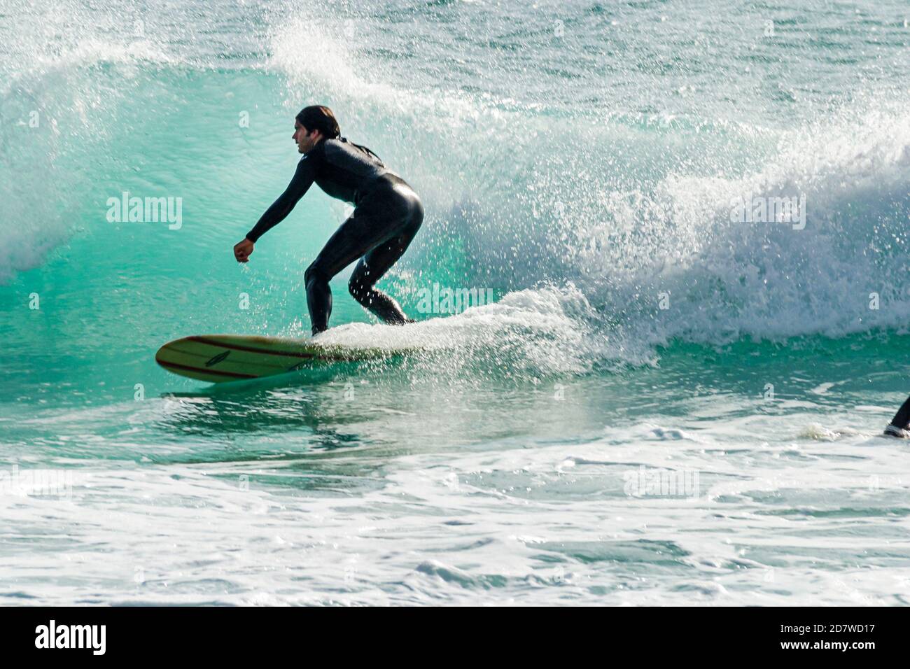 Miami Beach Florida,Atlantic Ocean seashore,surfing surfer wave waves surf water, Stock Photo