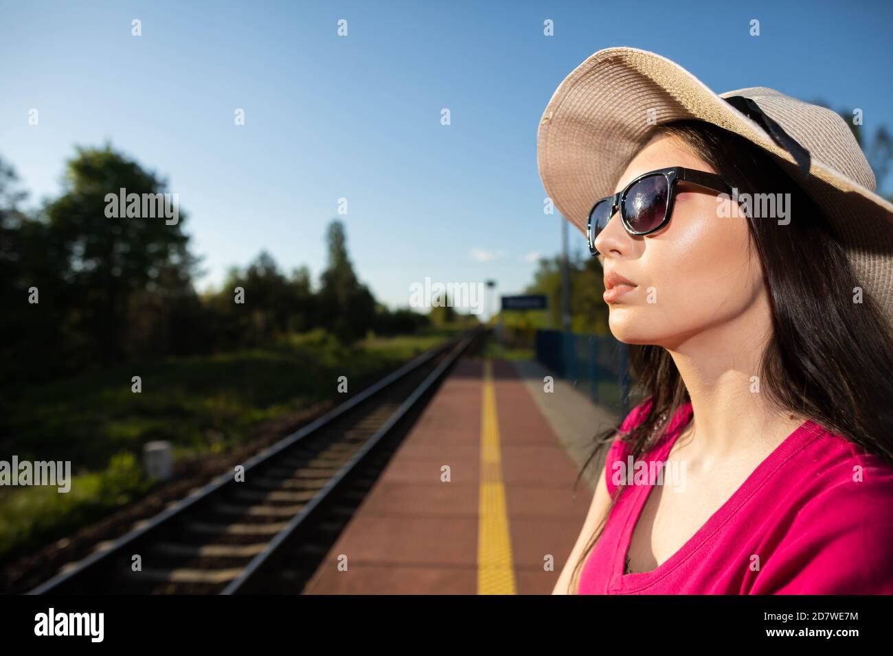 Up close, you can see how a woman dreams of her first railway journey to beautiful and remote