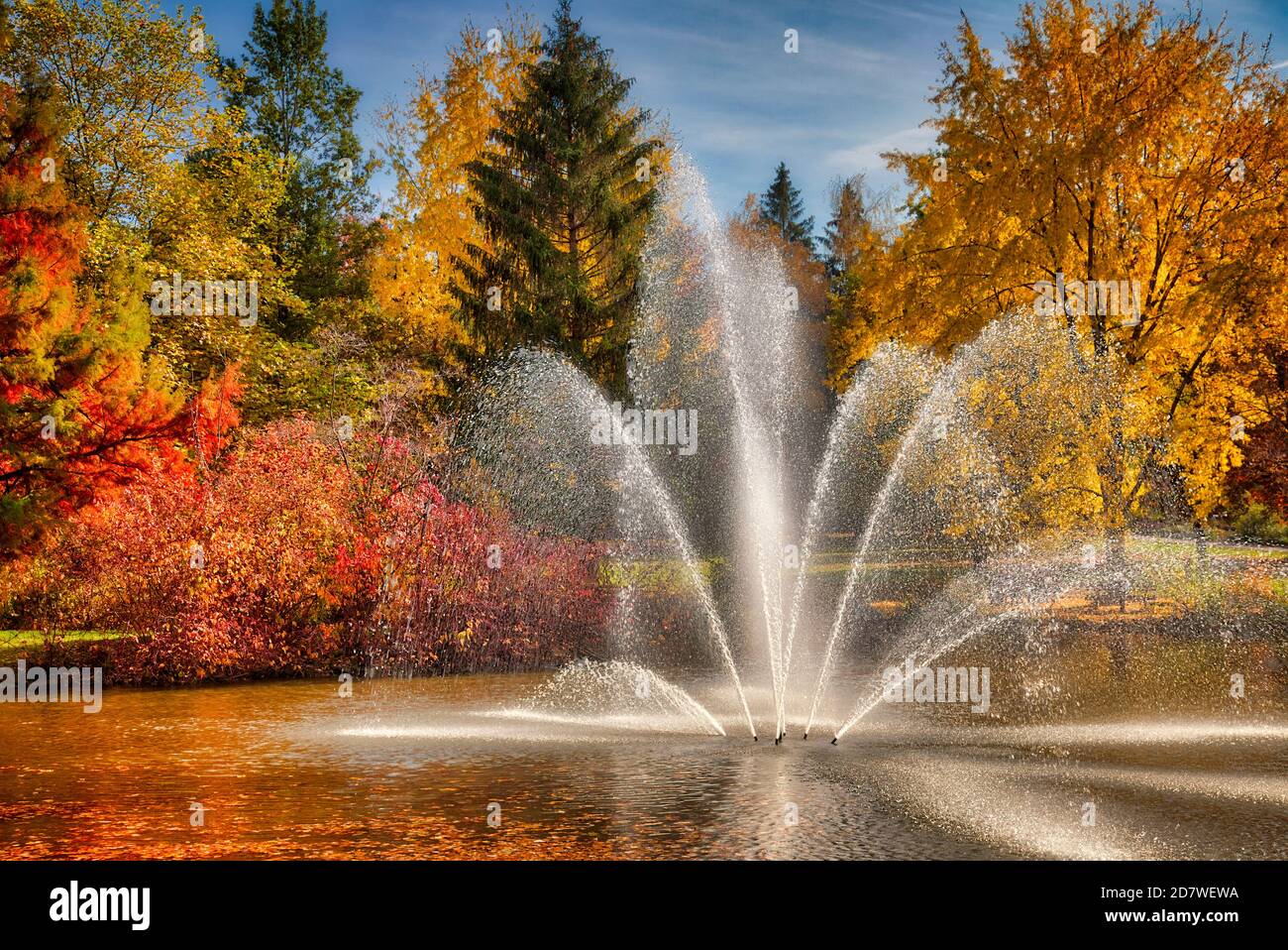 DE - BAVARIA: Kurpark at Bad Wörishofen in the Allgäu  (HDR-Photography) Stock Photo