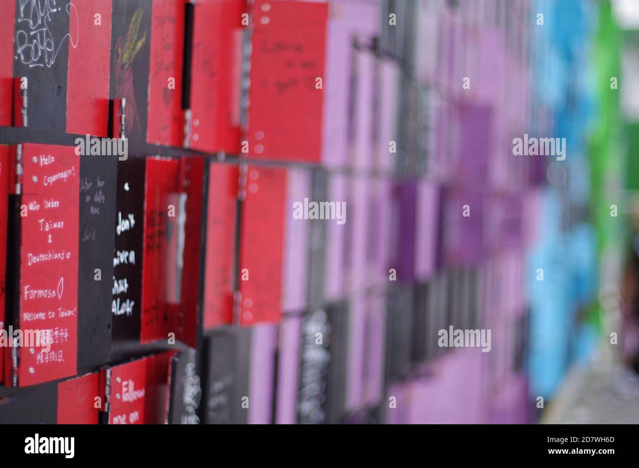 Memory Wall, Copenhagen, Denmark, Kobenhavn, Danmark Stock Photo