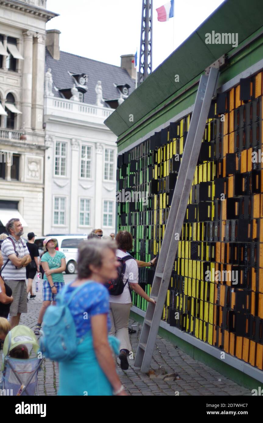 Memory Wall, Copenhagen, Denmark, Kobenhavn, Danmark Stock Photo