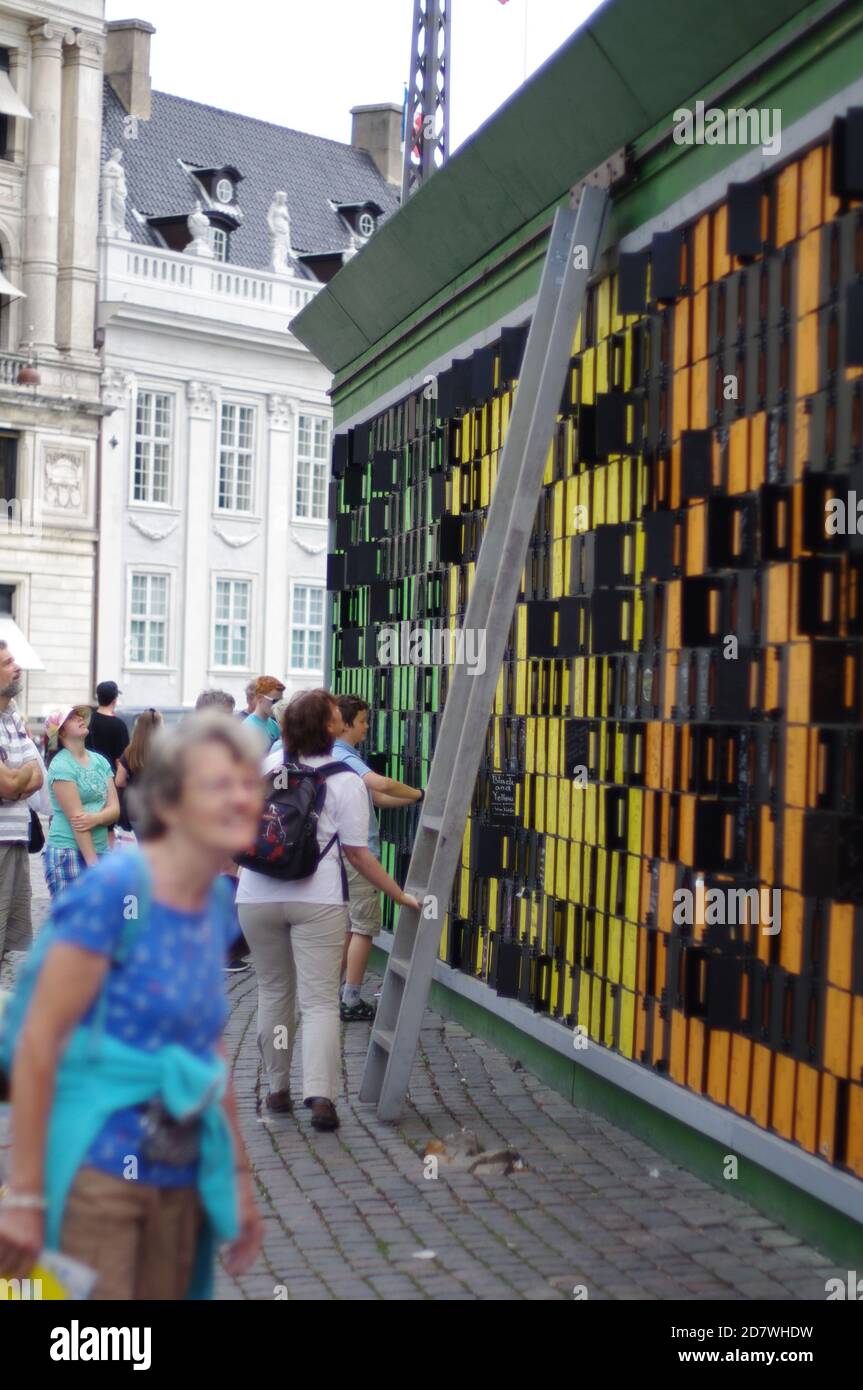 Memory Wall, Copenhagen, Denmark, Kobenhavn, Danmark Stock Photo