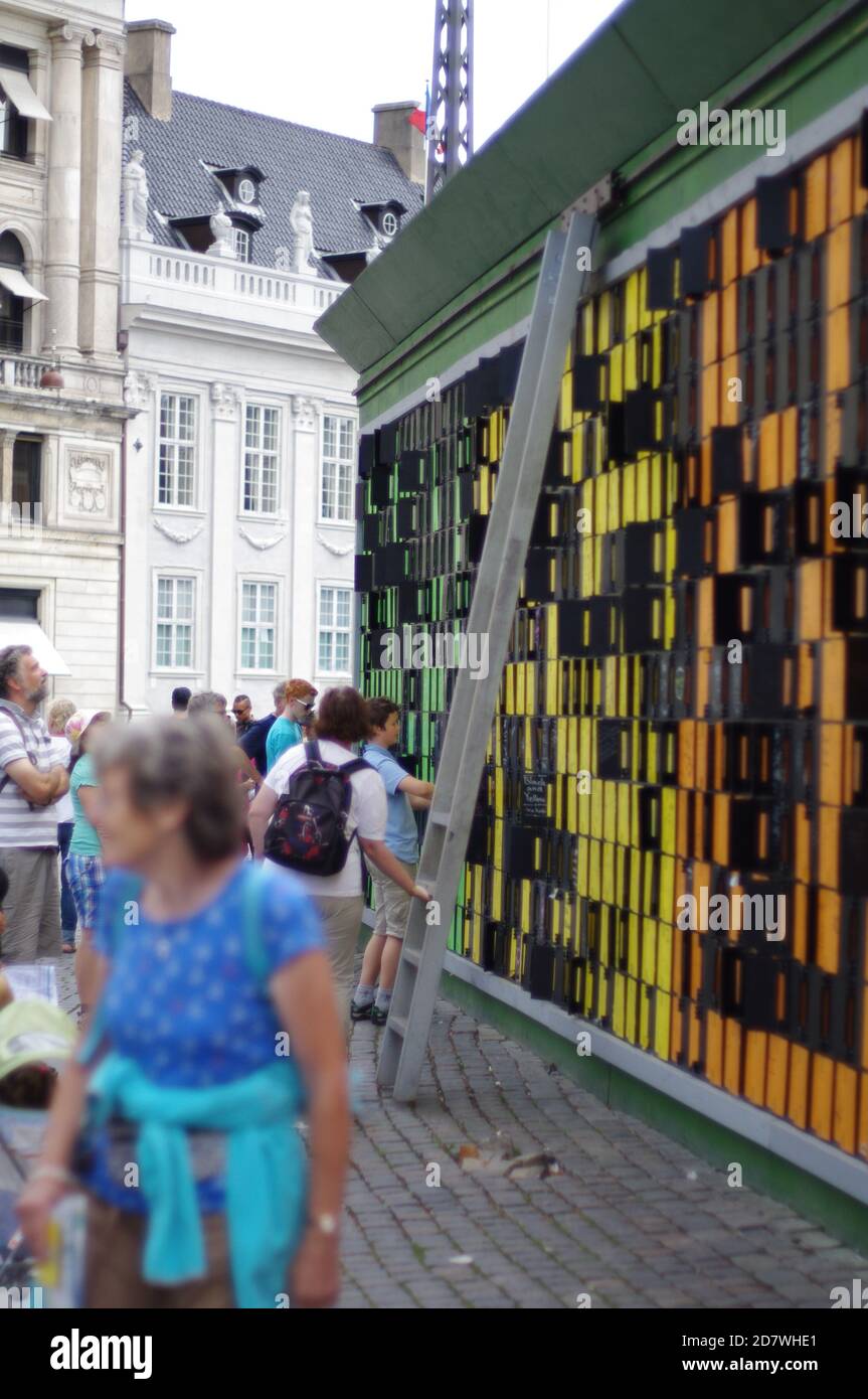 Memory Wall, Copenhagen, Denmark, Kobenhavn, Danmark Stock Photo