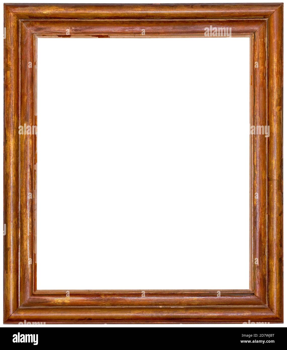 Old Worn Wooden Vintage Picture Frame Cutout Stock Photo