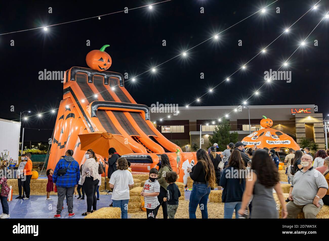 Las Vegas, OCT 23, 2020 - Night view of a pumpkin patch Stock Photo - Alamy