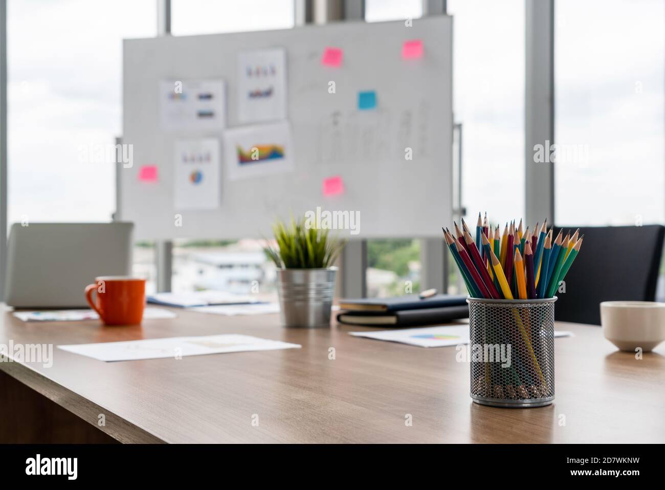 Stationary in meeting room of business office workplace Stock Photo - Alamy