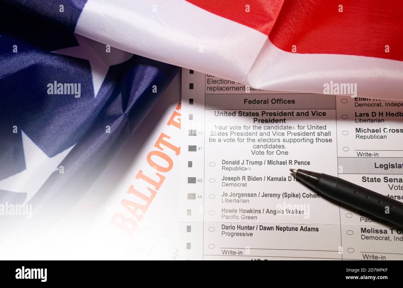 Presidential ballot close up hi-res stock photography and images - Alamy
