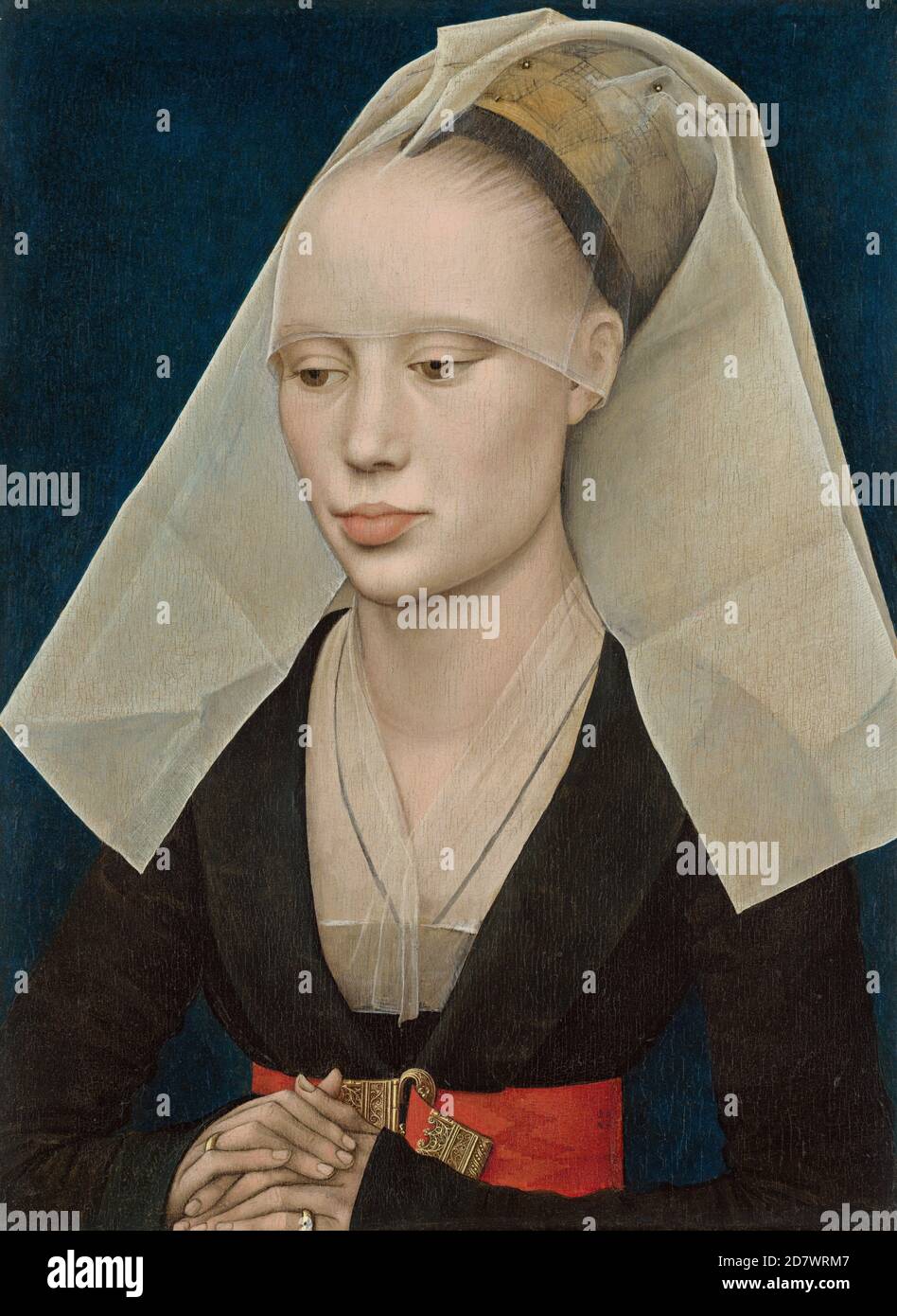 Title: Portrait of a Lady Creator: Jan van Eyck Date: 1460 Medium: oil on panel Dimensions: 34 x 25.5 cm Location: National Gallery of Art Stock Photo