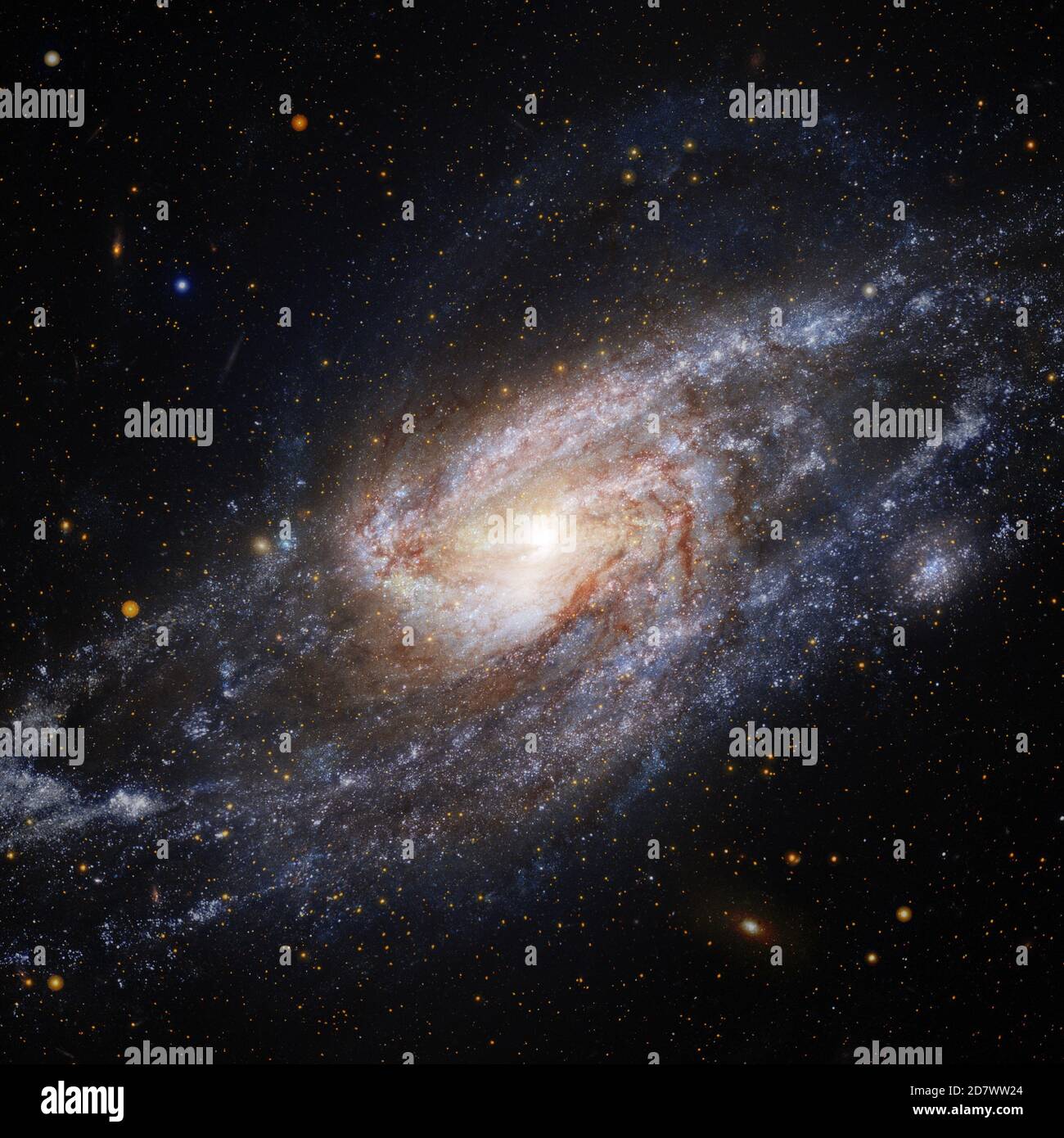 Spiral Galaxy. Elements of this image furnished by NASA. Stock Photo