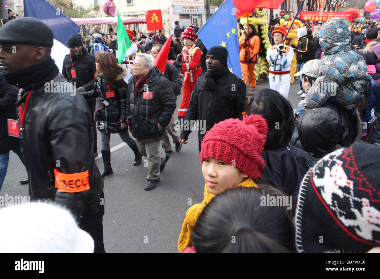 Chinese new year february 2014 in Paris 13th district Stock Photo