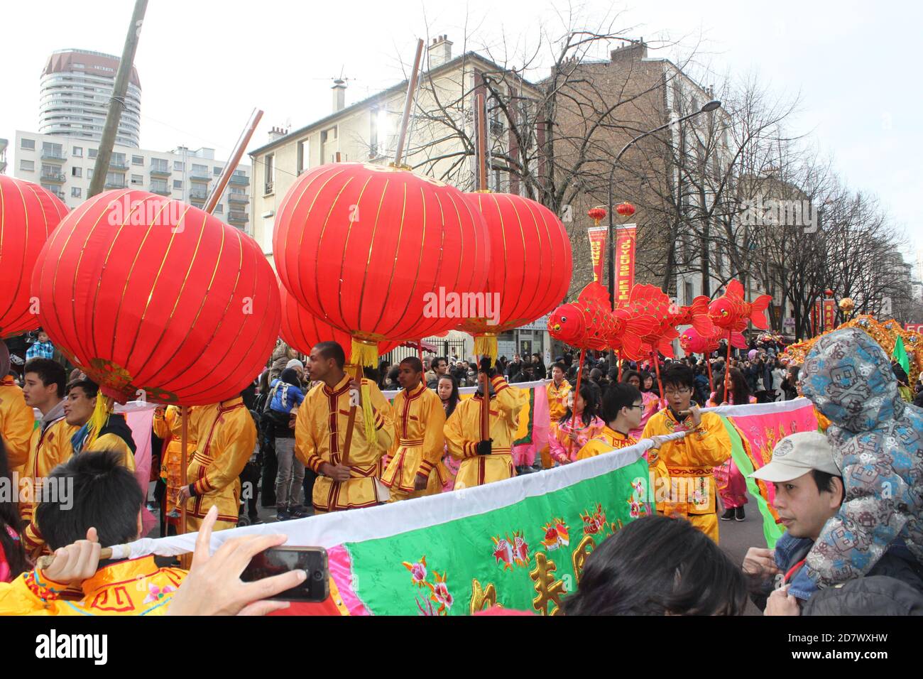 Chinese new year february 2014 in Paris 13th district Stock Photo