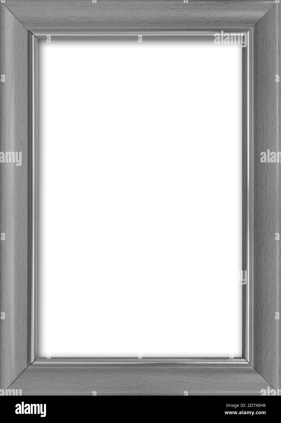 Empty picture frame with a free place inside, isolated on white