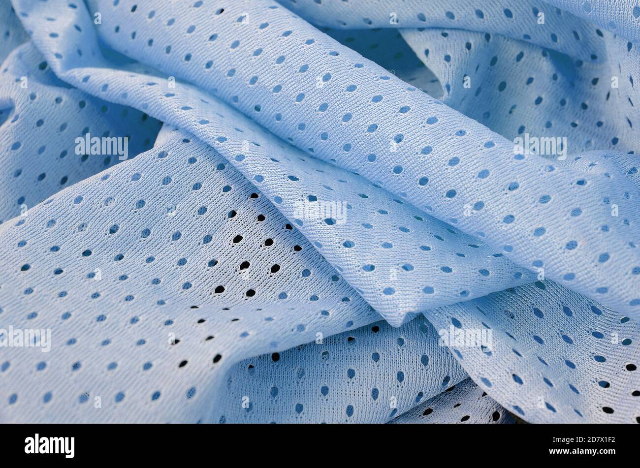 Athletic Mesh Blue   - FEEL FABRICS