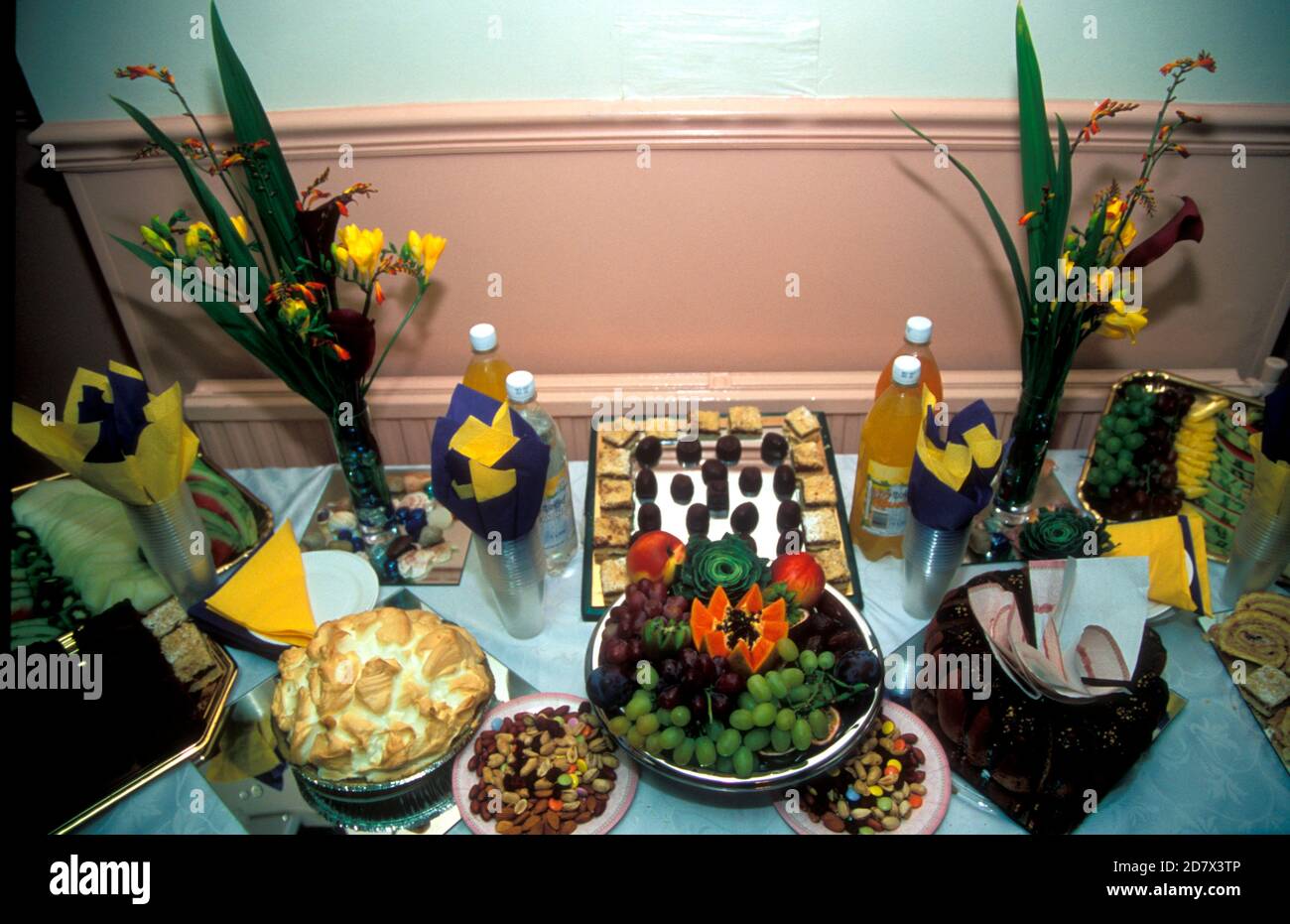 Foods for a Bar Mitzvah setting Stock Photo Alamy